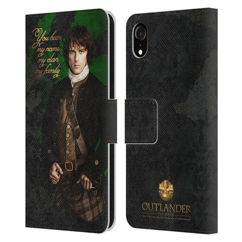 Outlander Portraits Jamie Leather Book Wallet Case Cover For Apple iPhone XR