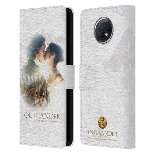 Outlander Portraits Claire & Jamie Kiss Leather Book Wallet Case Cover For Xiaomi Redmi Note 9T 5G