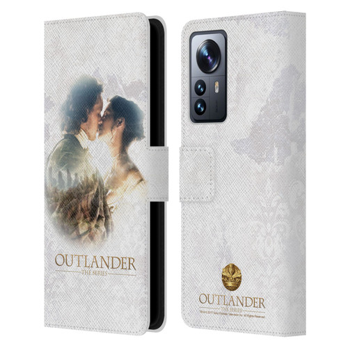 Outlander Portraits Claire & Jamie Kiss Leather Book Wallet Case Cover For Xiaomi 12 Pro