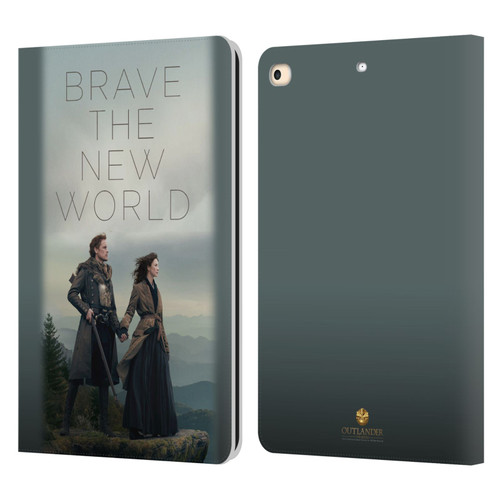 Outlander Season 4 Art Brave The New World Leather Book Wallet Case Cover For Apple iPad 9.7 2017 / iPad 9.7 2018
