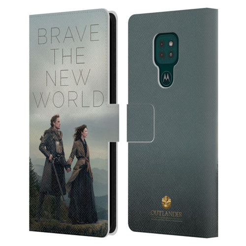 Outlander Season 4 Art Brave The New World Leather Book Wallet Case Cover For Motorola Moto G9 Play