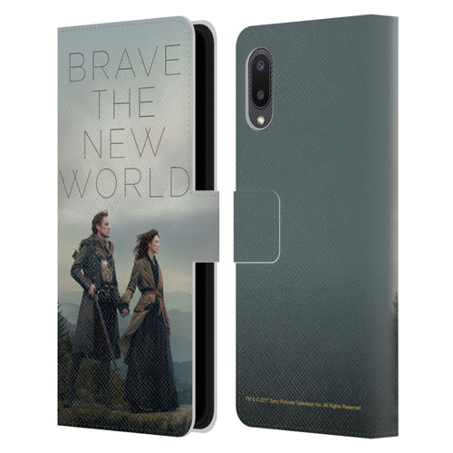 Outlander Season 4 Art Brave The New World Leather Book Wallet Case Cover For Samsung Galaxy A02/M02 (2021)