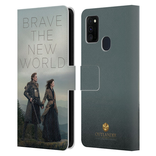 Outlander Season 4 Art Brave The New World Leather Book Wallet Case Cover For Samsung Galaxy M30s (2019)/M21 (2020)