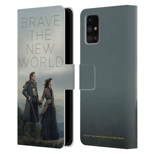 Outlander Season 4 Art Brave The New World Leather Book Wallet Case Cover For Samsung Galaxy M31s (2020)