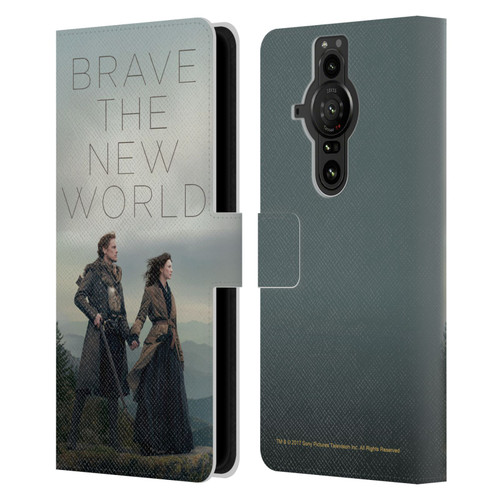 Outlander Season 4 Art Brave The New World Leather Book Wallet Case Cover For Sony Xperia Pro-I