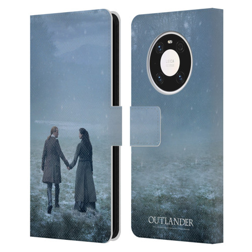 Outlander Season 6 Key Art Jamie And Claire Leather Book Wallet Case Cover For Huawei Mate 40 Pro 5G