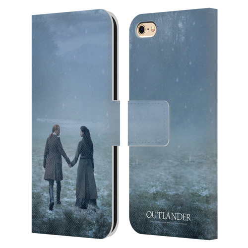 Outlander Season 6 Key Art Jamie And Claire Leather Book Wallet Case Cover For Apple iPhone 6 / iPhone 6s