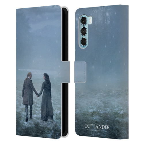 Outlander Season 6 Key Art Jamie And Claire Leather Book Wallet Case Cover For Motorola Edge S30 / Moto G200 5G