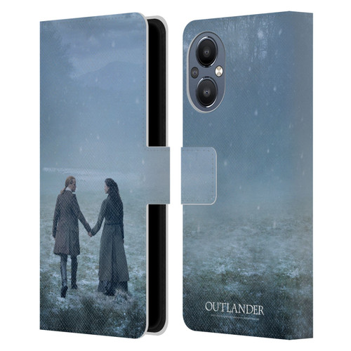 Outlander Season 6 Key Art Jamie And Claire Leather Book Wallet Case Cover For OnePlus Nord N20 5G