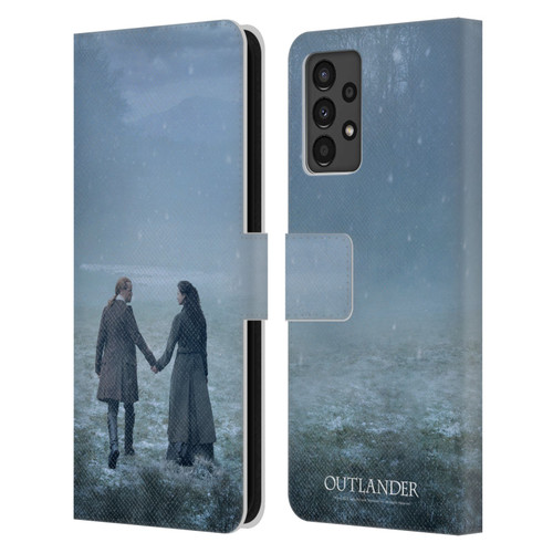 Outlander Season 6 Key Art Jamie And Claire Leather Book Wallet Case Cover For Samsung Galaxy A13 (2022)