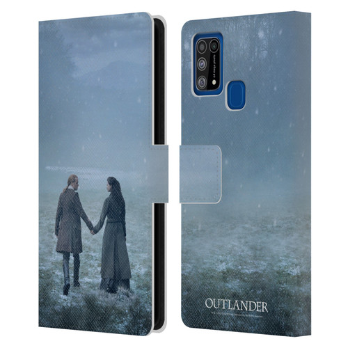 Outlander Season 6 Key Art Jamie And Claire Leather Book Wallet Case Cover For Samsung Galaxy M31 (2020)