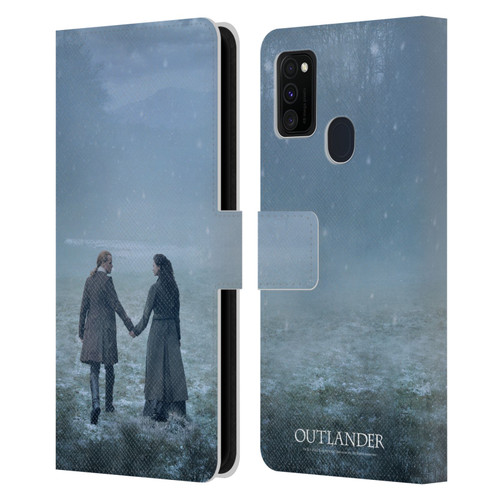 Outlander Season 6 Key Art Jamie And Claire Leather Book Wallet Case Cover For Samsung Galaxy M30s (2019)/M21 (2020)