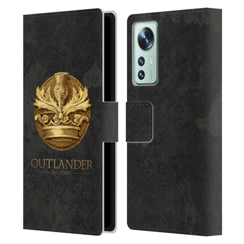 Outlander Seals And Icons Scotland Thistle Leather Book Wallet Case Cover For Xiaomi 12