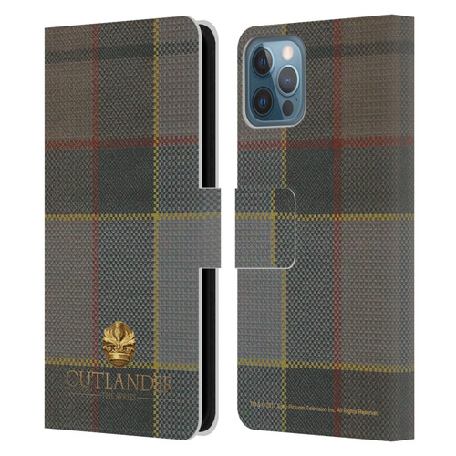 Outlander Tartans Fraser Leather Book Wallet Case Cover For Apple iPhone 12 / iPhone 12 Pro