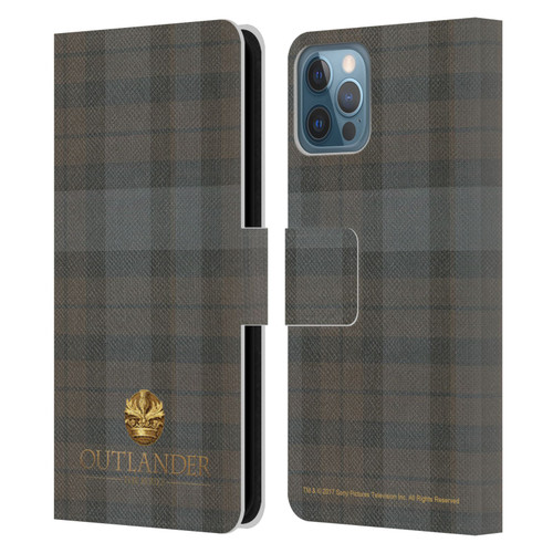 Outlander Tartans Plaid Leather Book Wallet Case Cover For Apple iPhone 12 / iPhone 12 Pro