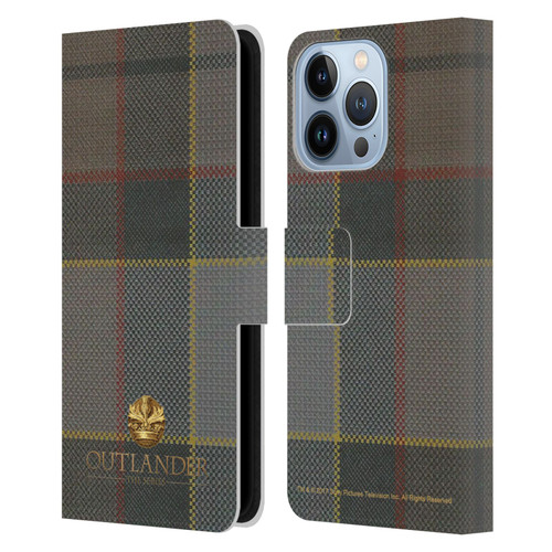 Outlander Tartans Fraser Leather Book Wallet Case Cover For Apple iPhone 13 Pro