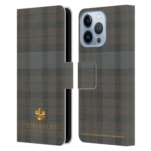 Outlander Tartans Plaid Leather Book Wallet Case Cover For Apple iPhone 13 Pro