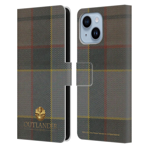 Outlander Tartans Fraser Leather Book Wallet Case Cover For Apple iPhone 14 Plus