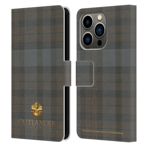 Outlander Tartans Plaid Leather Book Wallet Case Cover For Apple iPhone 14 Pro