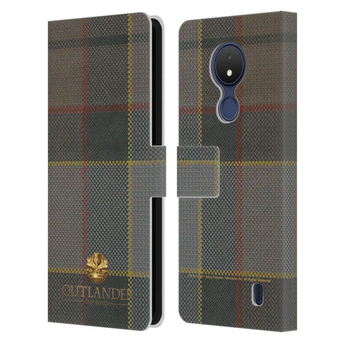 Outlander Tartans Fraser Leather Book Wallet Case Cover For Nokia C21