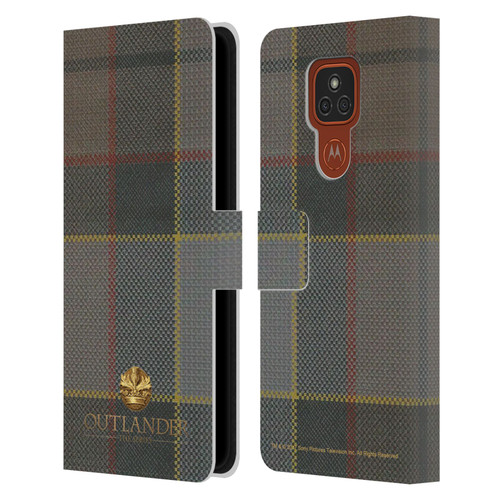 Outlander Tartans Fraser Leather Book Wallet Case Cover For Motorola Moto E7 Plus