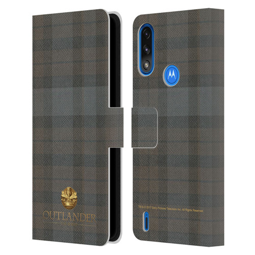 Outlander Tartans Plaid Leather Book Wallet Case Cover For Motorola Moto E7 Power / Moto E7i Power