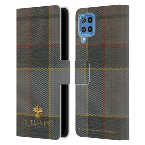 Outlander Tartans Fraser Leather Book Wallet Case Cover For Samsung Galaxy F22 (2021)