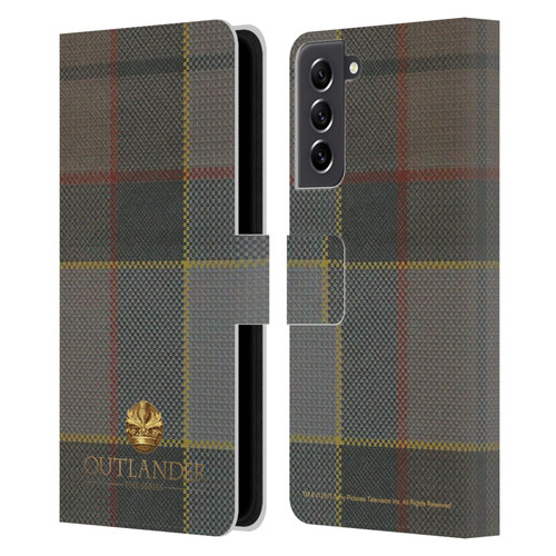 Outlander Tartans Fraser Leather Book Wallet Case Cover For Samsung Galaxy S21 FE 5G