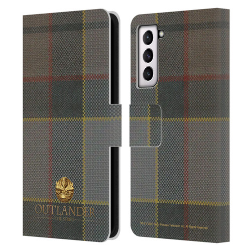 Outlander Tartans Fraser Leather Book Wallet Case Cover For Samsung Galaxy S21 5G
