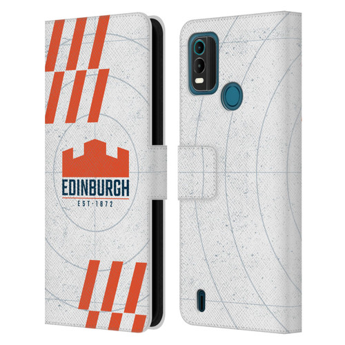 Edinburgh Rugby Logo Art White Leather Book Wallet Case Cover For Nokia G11 Plus
