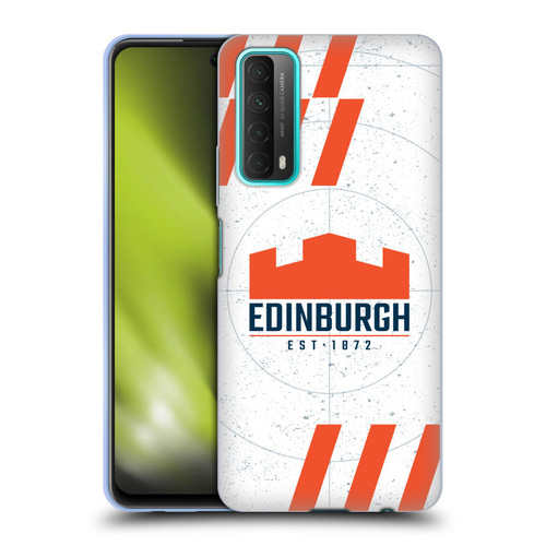 Edinburgh Rugby Logo Art White Soft Gel Case for Huawei P Smart (2021)