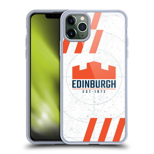 Edinburgh Rugby Logo Art White Soft Gel Case for Apple iPhone 11 Pro Max