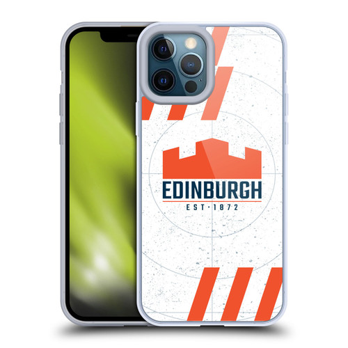 Edinburgh Rugby Logo Art White Soft Gel Case for Apple iPhone 12 Pro Max
