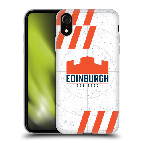 Edinburgh Rugby Logo Art White Soft Gel Case for Apple iPhone XR