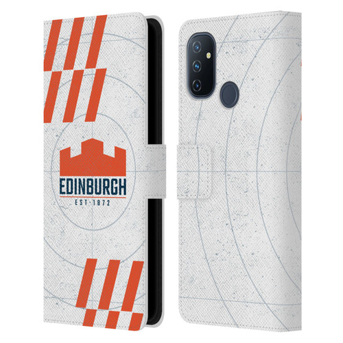 Edinburgh Rugby Logo Art White Leather Book Wallet Case Cover For OnePlus Nord N100