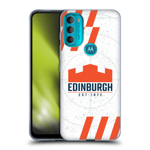 Edinburgh Rugby Logo Art White Soft Gel Case for Motorola Moto G71 5G