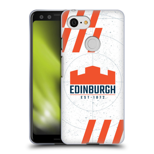Edinburgh Rugby Logo Art White Soft Gel Case for Google Pixel 3