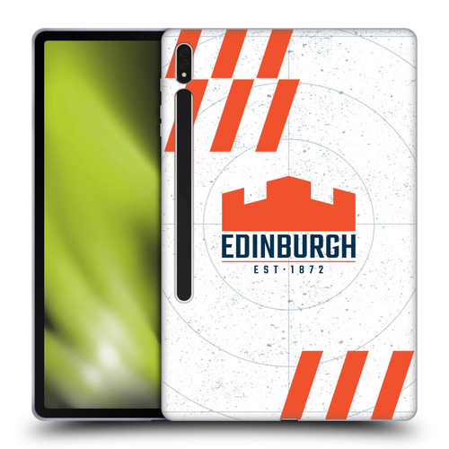 Edinburgh Rugby Logo Art White Soft Gel Case for Samsung Galaxy Tab S8 Plus