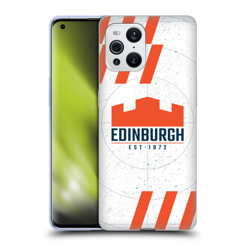 Edinburgh Rugby Logo Art White Soft Gel Case for OPPO Find X3 / Pro