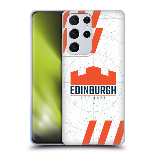 Edinburgh Rugby Logo Art White Soft Gel Case for Samsung Galaxy S21 Ultra 5G