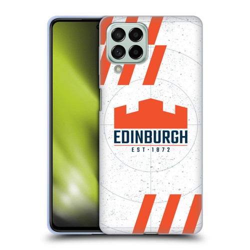 Edinburgh Rugby Logo Art White Soft Gel Case for Samsung Galaxy M53 (2022)