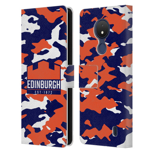 Edinburgh Rugby Logo 2 Camouflage Leather Book Wallet Case Cover For Nokia C21