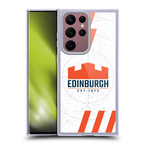 Edinburgh Rugby Logo Art White Soft Gel Case for Samsung Galaxy S22 Ultra 5G