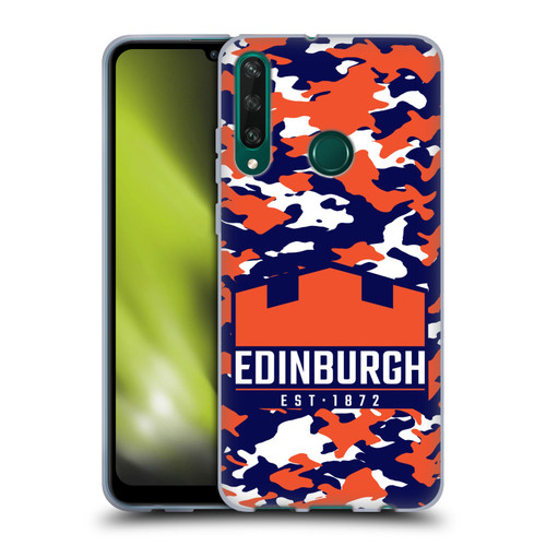 Edinburgh Rugby Logo 2 Camouflage Soft Gel Case for Huawei Y6p