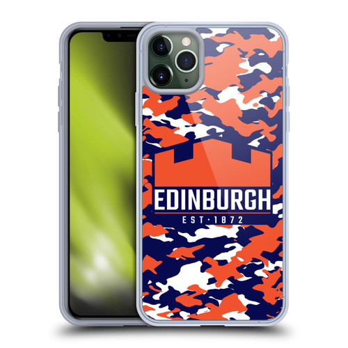 Edinburgh Rugby Logo 2 Camouflage Soft Gel Case for Apple iPhone 11 Pro Max