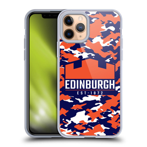 Edinburgh Rugby Logo 2 Camouflage Soft Gel Case for Apple iPhone 11 Pro