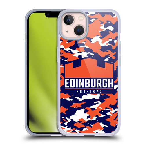 Edinburgh Rugby Logo 2 Camouflage Soft Gel Case for Apple iPhone 13