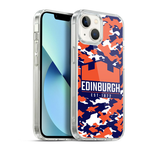 Edinburgh Rugby Logo 2 Camouflage Soft Gel Case for Apple iPhone 13