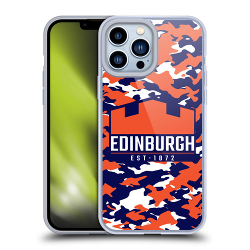 Edinburgh Rugby Logo 2 Camouflage Soft Gel Case for Apple iPhone 13 Pro Max
