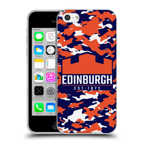 Edinburgh Rugby Logo 2 Camouflage Soft Gel Case for Apple iPhone 5c